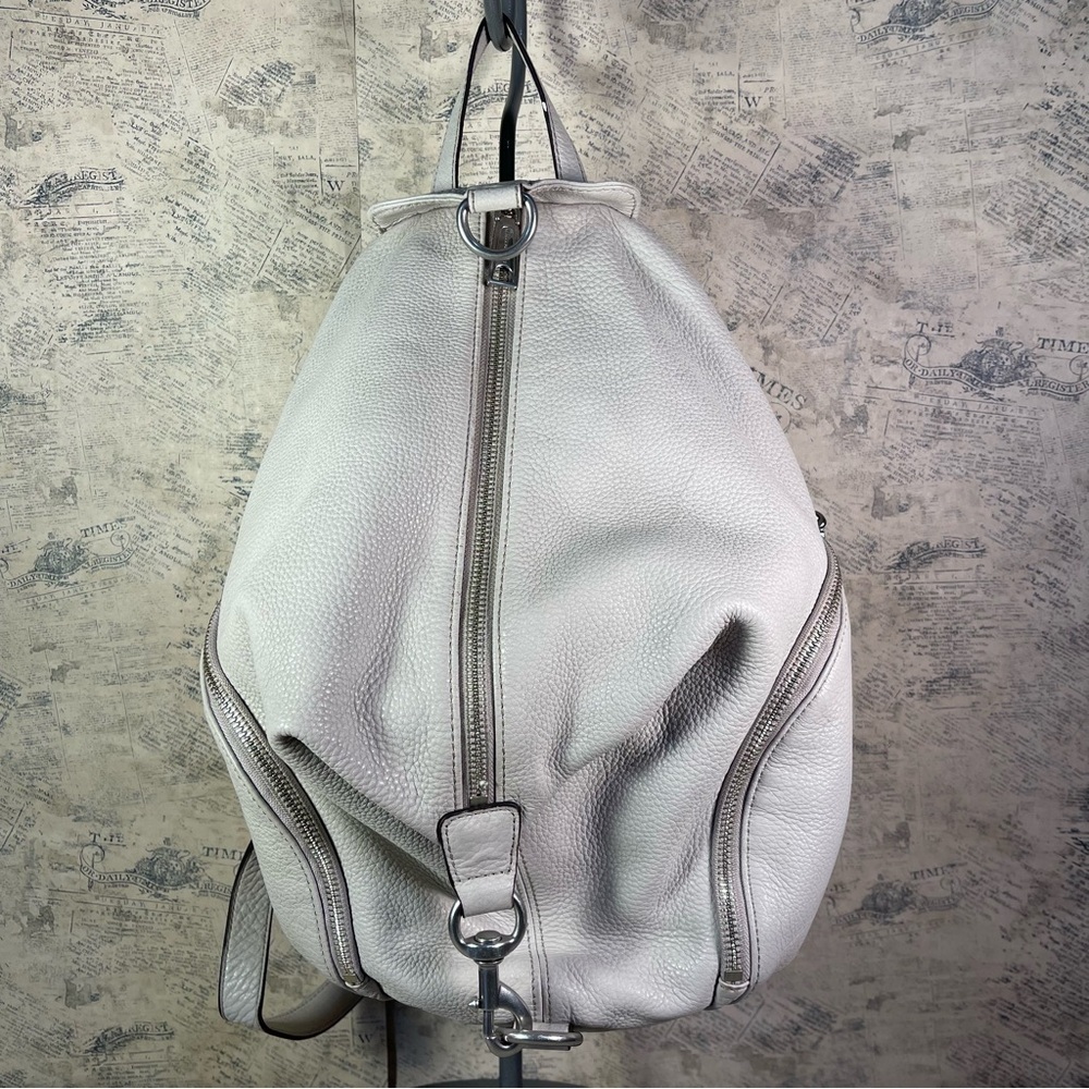 Rebecca Minkoff Julian Leather Backpack Convertible Moto Bag Designer Purse